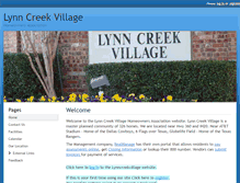 Tablet Screenshot of lynncreekvillage.org